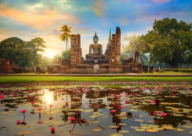 Sukhothai, Tempel Wat Mahathat | © Gettyimages.com/Coward Lion