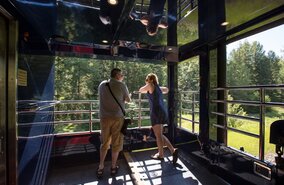 Rocky Mountaineer, Aussichtsplattform GoldLeaf Service | © Rocky Mountaineer