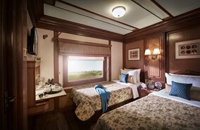 Deccan Odyssey, Wohnbeispiel 2-Bett Abteil Deluxe | © Kedar