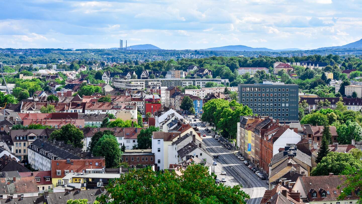 Blick von oben auf die Stadt Kassel in Hessen | © Gettyimages.com/Camilo Concha