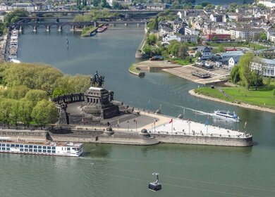 Das deutsche Eck in Koblenz | © pixabay/mobasoft24