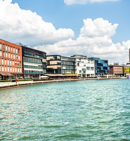 Der Hafen von Münster im Sommer | © Gettyimages.com/querbeet