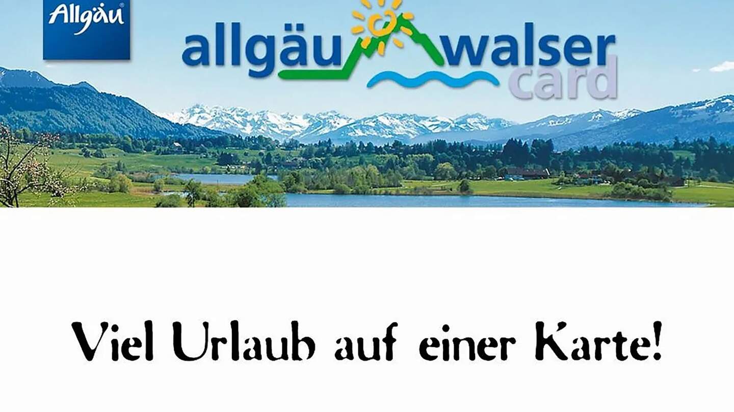 Allgäu Walser Card mit Logo auf Allgäumotiv