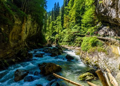 Breitachklamm - Schlucht mit Fluss in Süddeutschland | © Gettyimages.com/SimonDannhauer