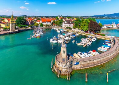 Luftaufnahme von Lindau, Bodensee | © Gettyimages.com/scanrail