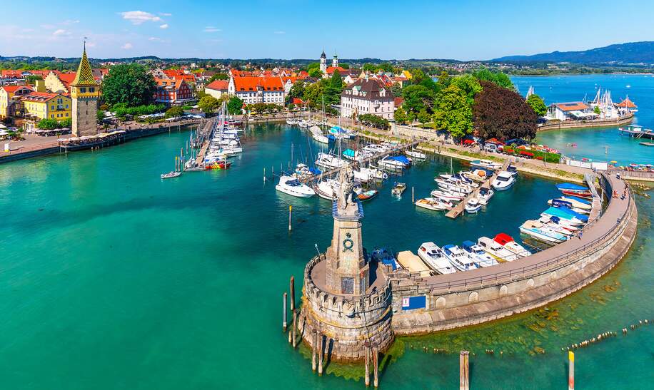 Luftaufnahme von Lindau, Bodensee | © Gettyimages.com/scanrail
