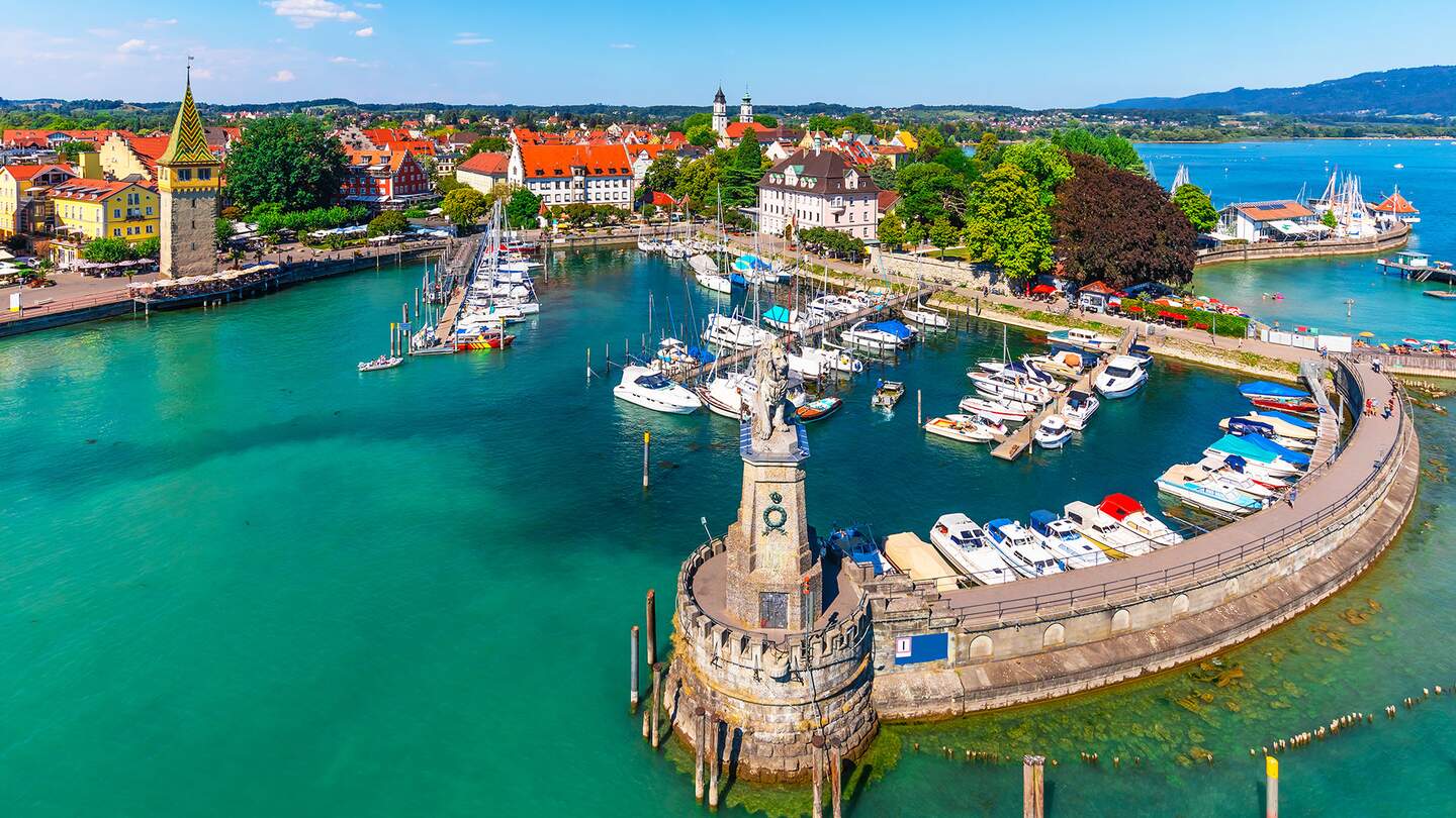 Luftaufnahme von Lindau, Bodensee | © Gettyimages.com/scanrail