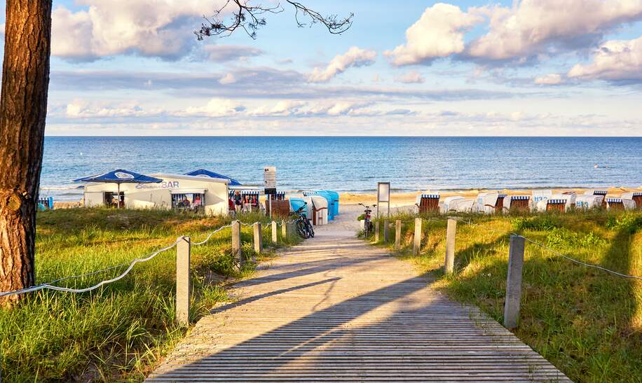Holz zum Strand in Binz auf der Insel Ruegen an der Ostsee entfernt | © gettyimages.com/DRpics24