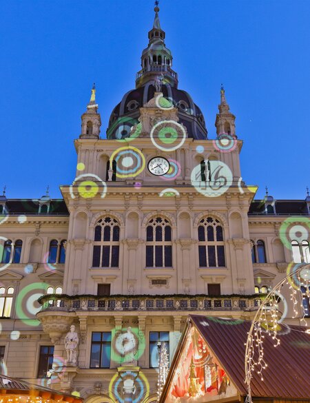 Blick auf das Rathaus am Abend, Graz | © Gettyimages.com/Flavio Vallenari