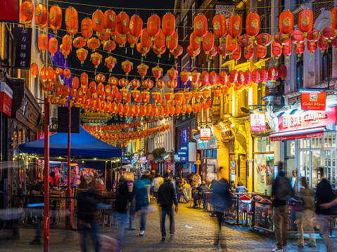 London Chinatown belebte Straßen und Restaurants | © Gettyimages.com/fotoVoyager