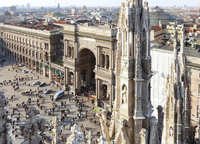 Blick auf die Galleria Vittorio Emanuele in Mailand | © Gettyimages.com/ilfede