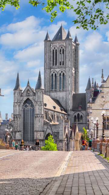 Stadtzentrum von Gent mit historischen Gebäuden | © GettyImages.com/Sergey_Dzyuba