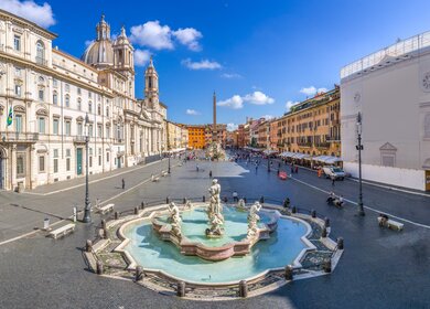 Luftaufnahme des Navona Platzes in Rom | © Gettyimages/Nicola Forenza