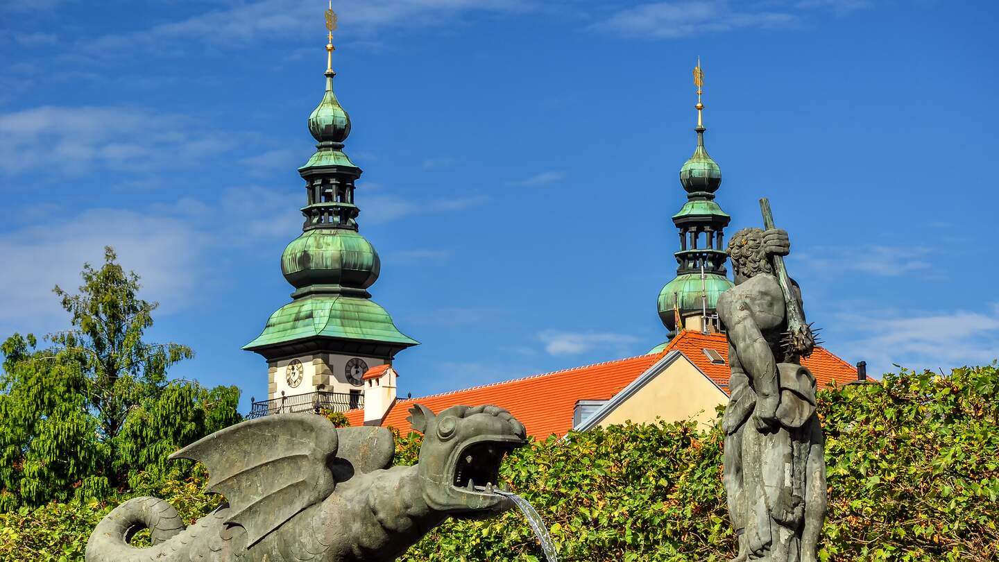 Lindwurmbrunnen, Sehenswürdigkeit in Klagenfurt am Wörthersee | © Gettyimages.com/FotoGablitz