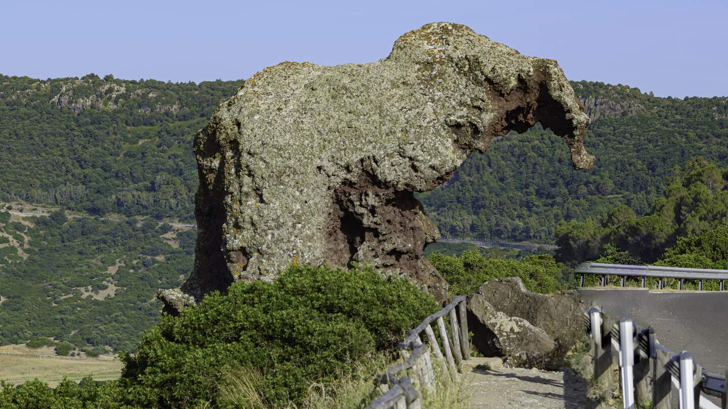 Das Wahrzeichen von Castelsardo, der Elefantenfelsen im Nordwesten Sardiniens | © Gettyimages.com/peuceta