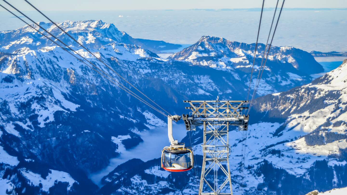 Panorama-Gondelbahn Titlis Rotair auf dem Titlis in der Zentralschweiz | © Gettyimages.com/shams
