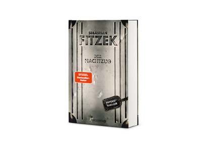 Titelseite des Buches "der Nachtzug" von Fitzek mit silbernem Hintergrund | © Verlag: Droemer HC