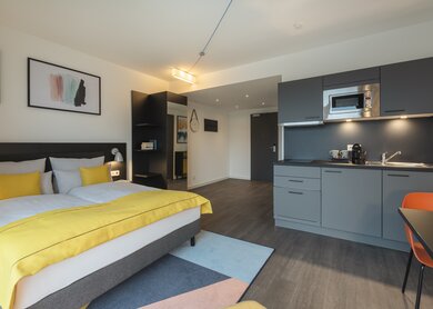 Zimmeransicht Serviced Apartments im Hotel Acora Living tge City in Berlin | © Novum Hospitality