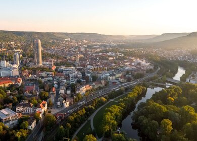 Überblick über den Saaleradweg in Thüringen | © Moritz Kertzscher, Thüringer Tourismus GmbH