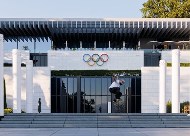 Olympisches Museum Lausanne mit zahlreichen interaktiven Tools ueber den Ursprung der olympischen Spiele, die Wettkaempfe und den olympischen Gedanken der Athleten | © Switzerland Tourism  Lorenz Richard