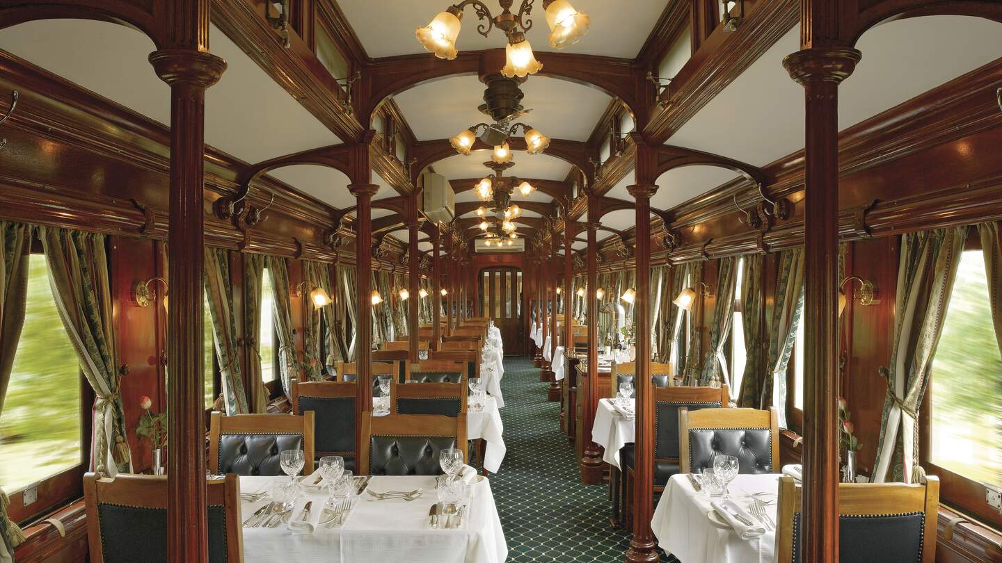 Speisewagen im Rovos Rail | © DOOKPHOTO.COM