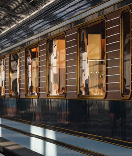 La Dolce Vita Orient Express Zug im Bahnhof | © Orient Express SAS