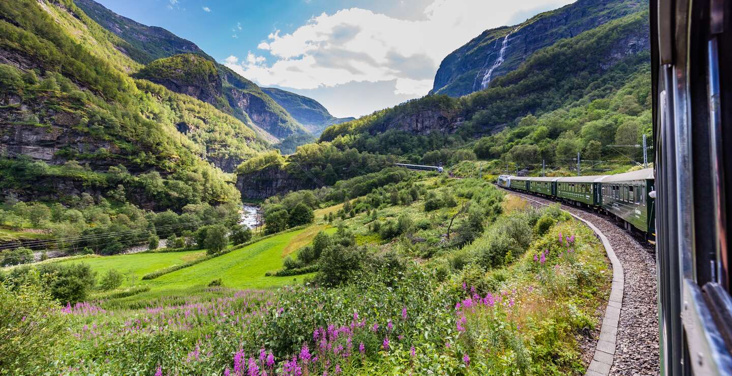Flamsbahn zwischen Myrdal in Aurland und Flam in Norwegen  | ©  Gettyimages.com/HildaWeges