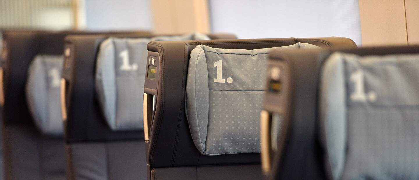 ICE 3 Innenaufnahme Sitze 1. Klasse | © Deutsche Bahn AG/Oliver Lang