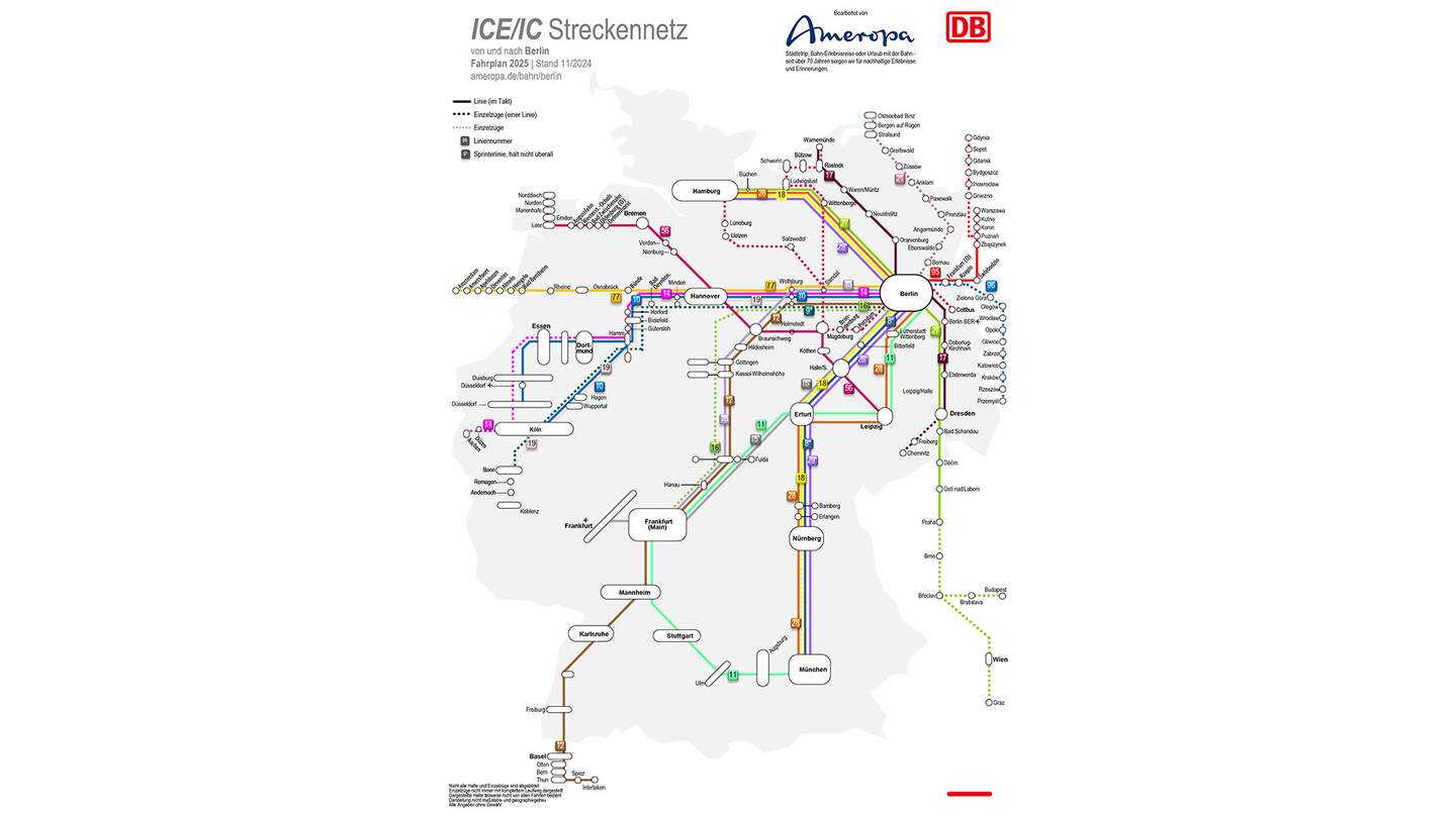 Direktverbindung mit Bahn ab Berlin | © DB/Ameropa