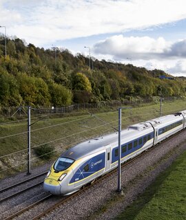 Eurostar Zugtyp e320 während der Fahrt | © David Cabrera