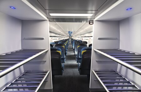 Gepäcklagerung im Zugtyp e320 der Standardklasse | © Eurostar