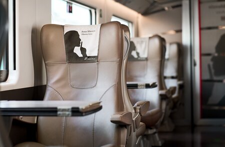 Sitzplatz im Ruhebereich im Frecciarossa Zug  | © Frecciarossa
