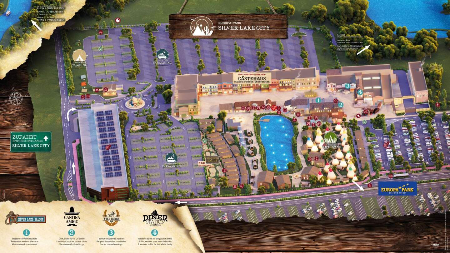 Übersichtsplan Silver Lake City | © Europa-Park