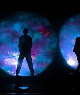 Blue Man Group in Schattenkreisen | © Stage Entertainment