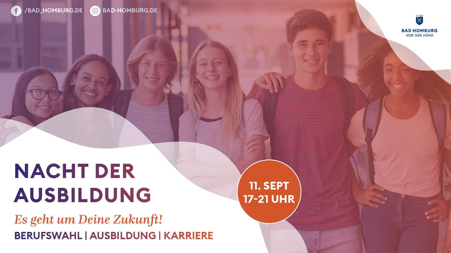 Sechs junge Schüler, die sich auf die Beufsorientierungsmesse freuen | © Kur- und Kongreß-GmbH Bad Homburg v. d. Höhe
