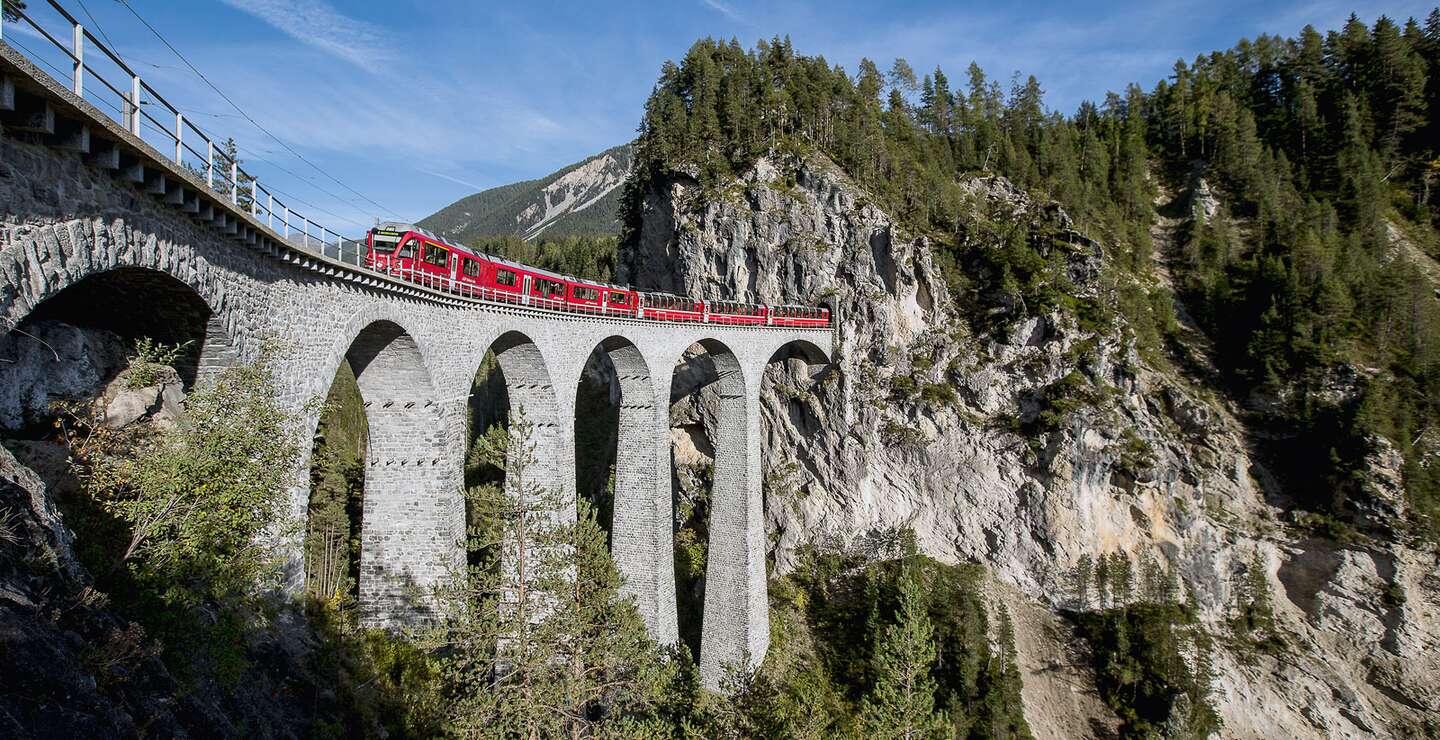 Bernina Express &uuml;ber Br&uuml;cke | © © RhB/Andrea Badrutt
