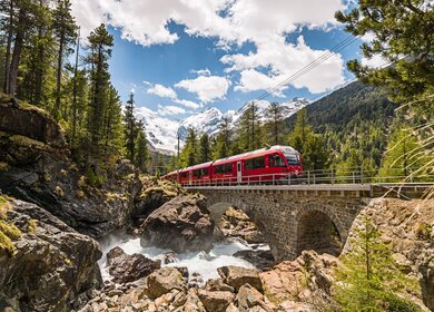 Bernina Express | © © Rhätische Bahn, Erik Süsskind