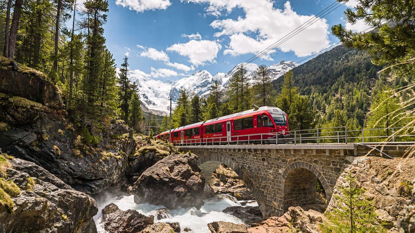 Bernina Express | © © Rhätische Bahn, Erik Süsskind