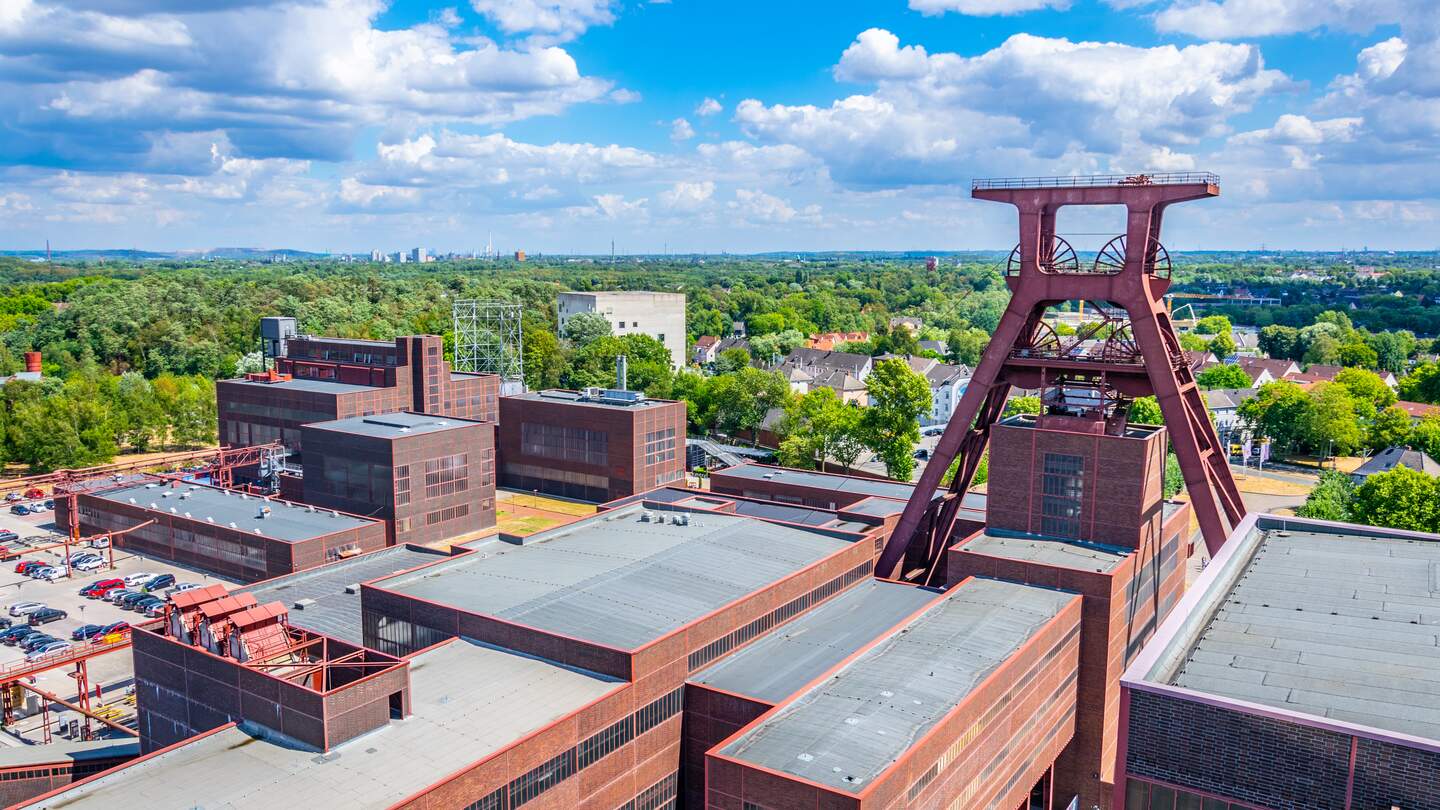 Luftaufnahme des Industriekomplexes Zollverein in Essen | © Gettyimages.com/trabantos